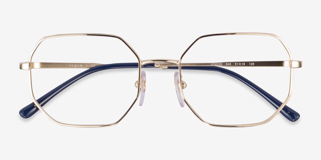 Vogue Eyewear VO4228 Shiny Gold MetalEyeglass Frames from EyeBuyDirect, Closed View