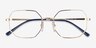 Vogue Eyewear VO4228 Shiny Gold MetalEyeglass Frames from EyeBuyDirect, Closed View