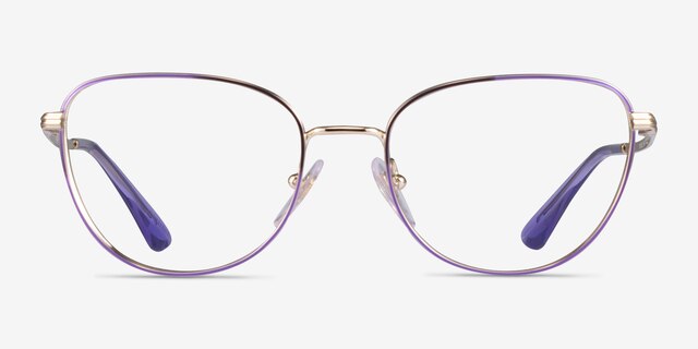 Vogue Eyewear VO4229 Purple Gold MetalEyeglass Frames from EyeBuyDirect, Front View