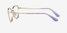 Vogue Eyewear VO4229 Purple Gold MetalEyeglass Frames from EyeBuyDirect, Side View