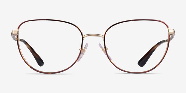 Vogue Eyewear VO4229 Tortoise Gold MetalEyeglass Frames from EyeBuyDirect, Front View