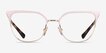 Vogue Eyewear VO4249 Pink Gold MetalEyeglass Frames from EyeBuyDirect, Front View