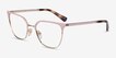 Vogue Eyewear VO4249 Pink Gold MetalEyeglass Frames from EyeBuyDirect, Angle View