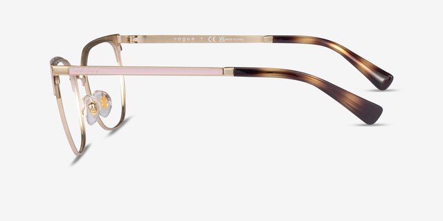 Vogue Eyewear VO4249 Pink Gold MetalEyeglass Frames from EyeBuyDirect, Side View