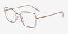 Vogue Eyewear VO4252 Pink Gold MetalEyeglass Frames from EyeBuyDirect, Angle View