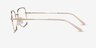 Vogue Eyewear VO4252 Pink Gold MetalEyeglass Frames from EyeBuyDirect, Side View