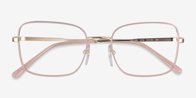 Vogue Eyewear VO4252 Pink Gold MetalEyeglass Frames from EyeBuyDirect, Closed View