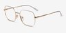 Vogue Eyewear VO4253 White Gold MetalEyeglass Frames from EyeBuyDirect, Angle View