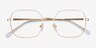 Vogue Eyewear VO4253 White Gold MetalEyeglass Frames from EyeBuyDirect, Closed View