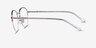 Vogue Eyewear VO4263 Shiny Silver MetalEyeglass Frames from EyeBuyDirect, Side View