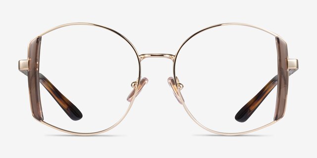 Vogue Eyewear VO4269 Pale Gold Brown MetalEyeglass Frames from EyeBuyDirect, Front View