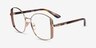 Vogue Eyewear VO4269 Pale Gold Brown MetalEyeglass Frames from EyeBuyDirect, Angle View
