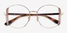 Vogue Eyewear VO4269 Pale Gold Brown MetalEyeglass Frames from EyeBuyDirect, Closed View