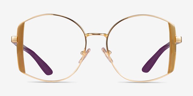 Vogue Eyewear VO4269 Shiny Gold Yellow MetalEyeglass Frames from EyeBuyDirect, Front View