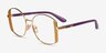 Vogue Eyewear VO4269 Shiny Gold Yellow MetalEyeglass Frames from EyeBuyDirect, Angle View