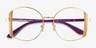 Vogue Eyewear VO4269 Shiny Gold Yellow MetalEyeglass Frames from EyeBuyDirect, Closed View
