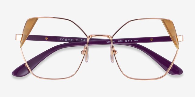 Vogue Eyewear VO4270 Rose Gold Yellow MetalEyeglass Frames from EyeBuyDirect, Closed View