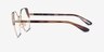 Vogue Eyewear VO4270 Shiny Gold Brown MetalEyeglass Frames from EyeBuyDirect, Side View