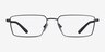 ARNETTE Quadra Black MetalEyeglass Frames from EyeBuyDirect, Front View