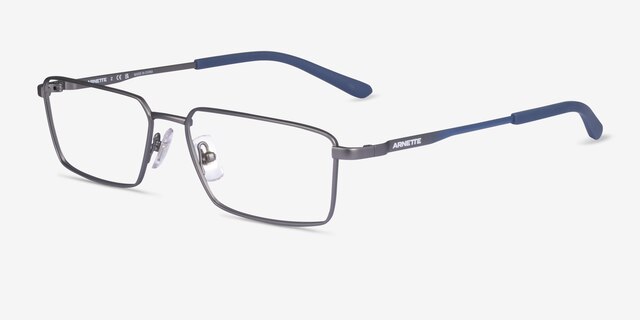 ARNETTE Quadra Silver MetalEyeglass Frames from EyeBuyDirect, Angle View