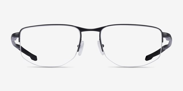 Oakley Addams 0.5 Satin Black MetalEyeglass Frames from EyeBuyDirect, Front View