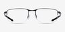 Oakley Addams 0.5 Satin Black MetalEyeglass Frames from EyeBuyDirect, Front View