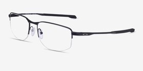 Oakley Addams 0.5 Satin Black Métal Montures de lunettes de vue d'EyeBuyDirect, Vue d'Angle