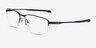 Oakley Addams 0.5 Satin Black MetalEyeglass Frames from EyeBuyDirect, Angle View