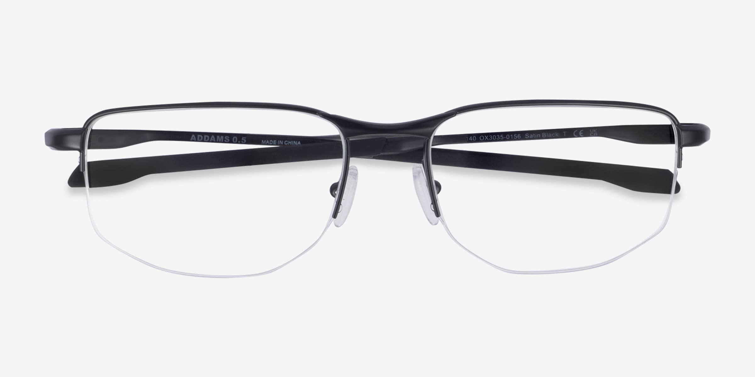 Oakley Addams 0.5 - Rectangle Satin Black Frame Eyeglasses