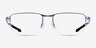Oakley Addams 0.5 Polished Stonewash MetalEyeglass Frames from EyeBuyDirect, Front View