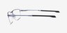 Oakley Addams 0.5 Polished Stonewash MetalEyeglass Frames from EyeBuyDirect, Side View