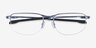 Oakley Addams 0.5 Polished Stonewash MetalEyeglass Frames from EyeBuyDirect, Closed View