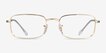 Ray-Ban RB3746V Gold MetalEyeglass Frames from EyeBuyDirect, Front View