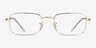 Ray-Ban RB3746V Gold MetalEyeglass Frames from EyeBuyDirect, Front View