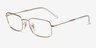 Ray-Ban RB3746V Gold MetalEyeglass Frames from EyeBuyDirect, Angle View