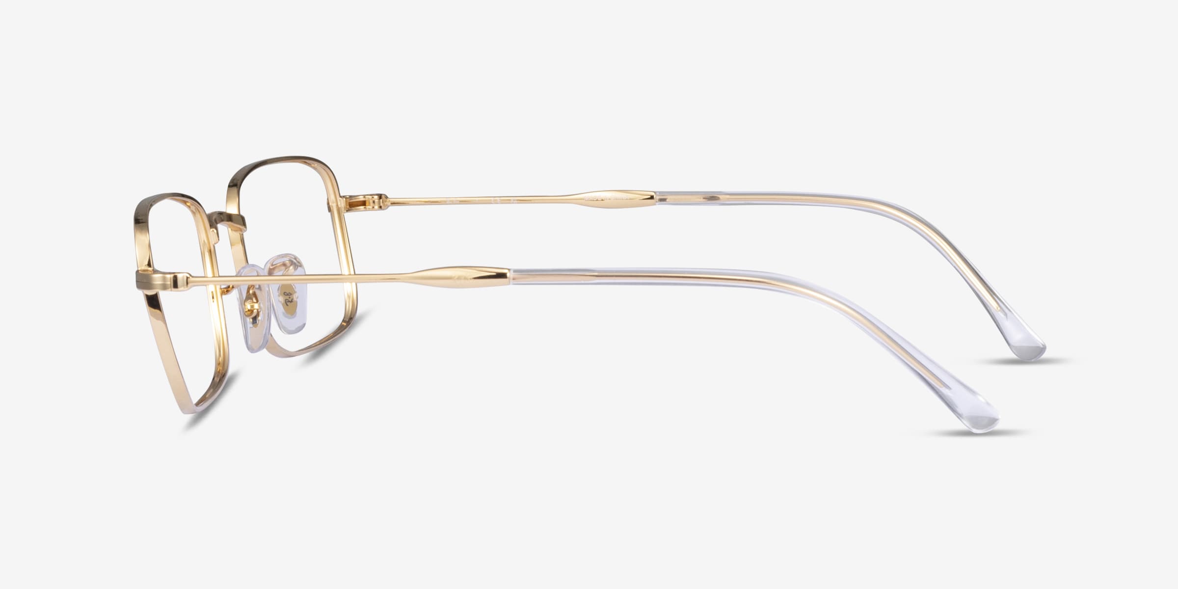 Ray-Ban RB3746V - Rectangle Gold Frame Eyeglasses | Eyebuydirect