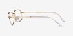 Ray-Ban RB3746V Gold MetalEyeglass Frames from EyeBuyDirect, Side View