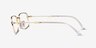 Ray-Ban RB3746V Gold MetalEyeglass Frames from EyeBuyDirect, Side View