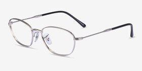 Ray-Ban RB3749V Argenté Métal Montures de lunettes de vue d'EyeBuyDirect, Vue d'Angle