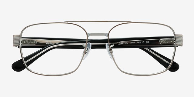 Ray-Ban RB3751V Silver AcetateEyeglass Frames from EyeBuyDirect, Closed View