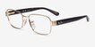 Ray-Ban RB6529 Gold AcetateEyeglass Frames from EyeBuyDirect, Angle View
