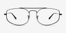 Ray-Ban RB6545 Explorer 5 Black MetalEyeglass Frames from EyeBuyDirect, Front View