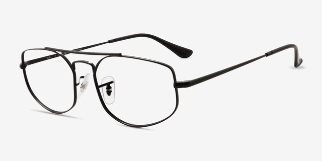 Ray-Ban RB6545 Explorer 5 Black MetalEyeglass Frames from EyeBuyDirect, Angle View