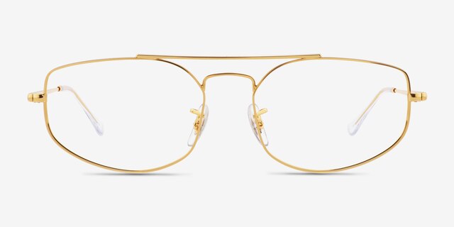 Ray-Ban RB6545 Explorer 5 Gold MetalEyeglass Frames from EyeBuyDirect, Front View