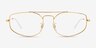 Ray-Ban RB6545 Explorer 5 Gold MetalEyeglass Frames from EyeBuyDirect, Front View