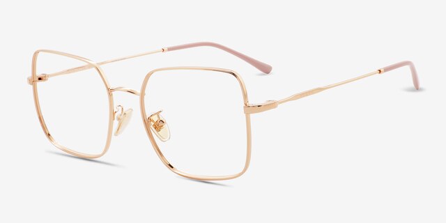 Vogue Eyewear VO4328D Rose Gold MetalEyeglass Frames from EyeBuyDirect, Angle View