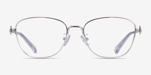 Coach HC5128 Shiny Silver MetalEyeglass Frames from EyeBuyDirect, Front View