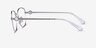 Coach HC5128 Shiny Silver MetalEyeglass Frames from EyeBuyDirect, Side View