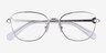 Coach HC5128 Shiny Silver MetalEyeglass Frames from EyeBuyDirect, Closed View