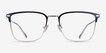 Coach HC5149T Navy Silver TitaniumEyeglass Frames from EyeBuyDirect, Front View